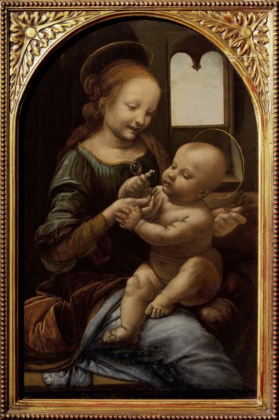 Madonna with a Flower, or Madonna Benois, c.1478 by Leonardo da Vinci